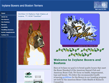Tablet Screenshot of ivylaneboxers.com
